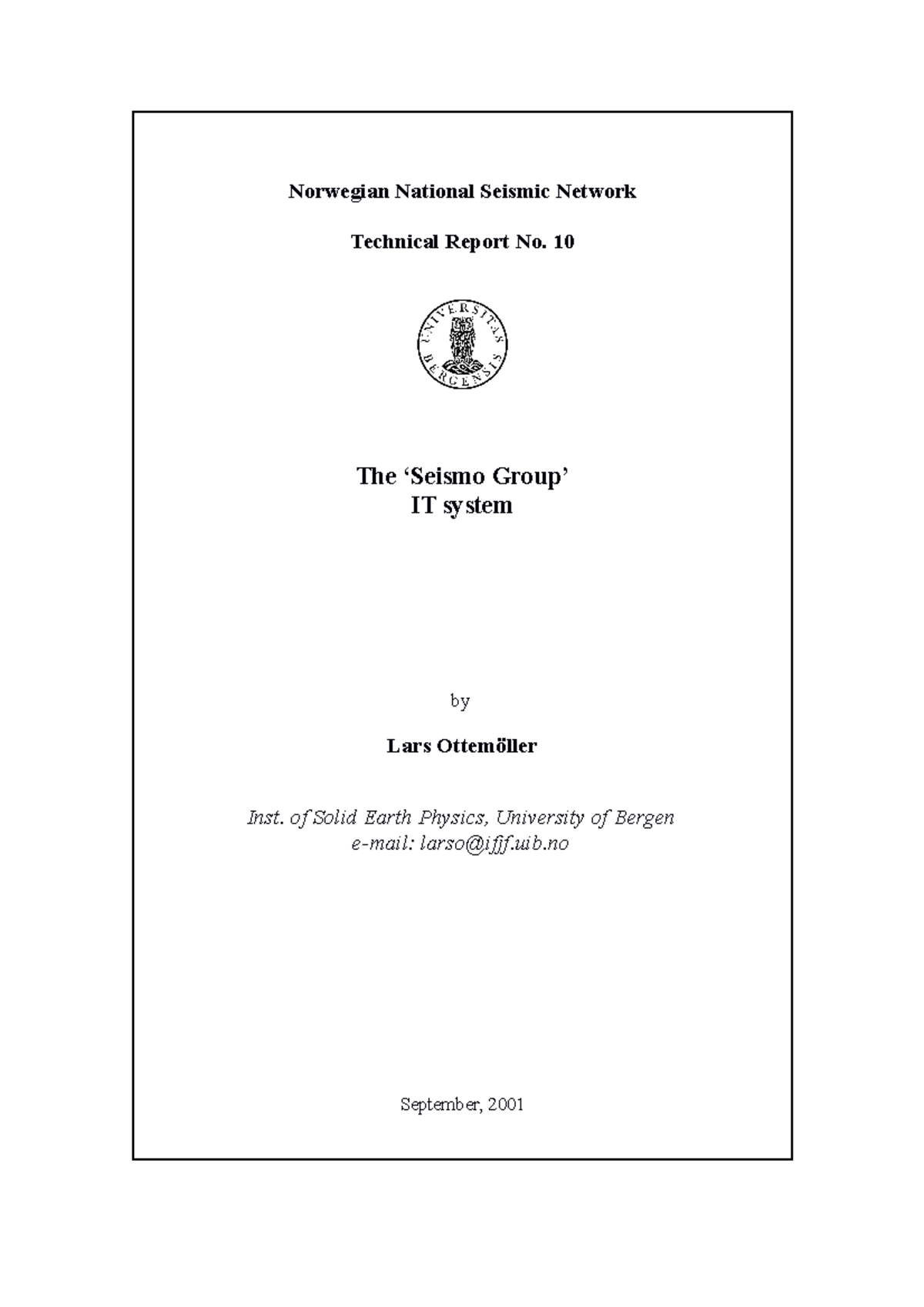 Technical report template 26 - Norwegian National Seismic Network ...