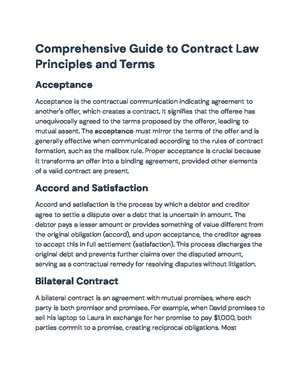 Contract Law - Study Notes & Assignments - Studocu