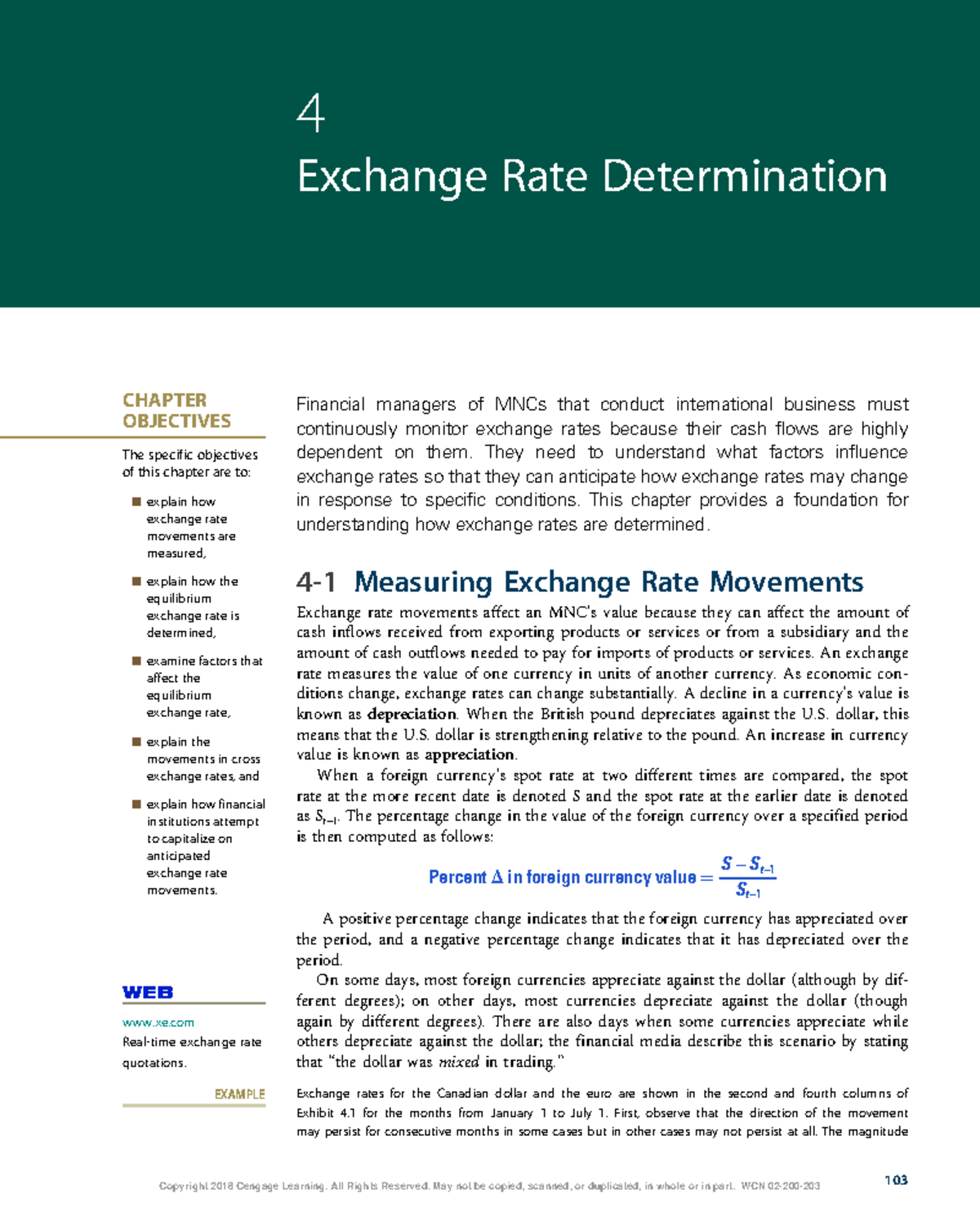 BOOK C4: Understanding Exchange Rate Determination and Movements - Studocu