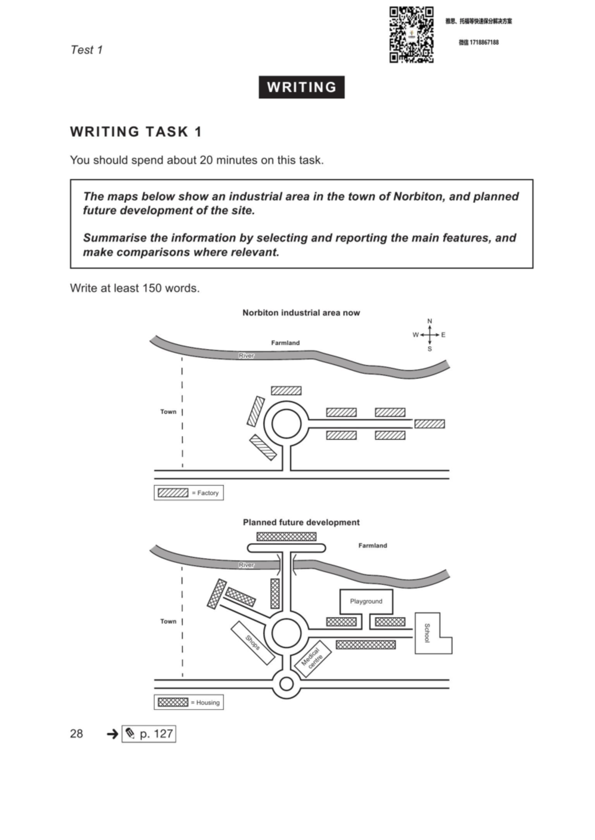 1 WE 1718867188 Test 1 Writing Task 1 Summary & Analysis - Studocu