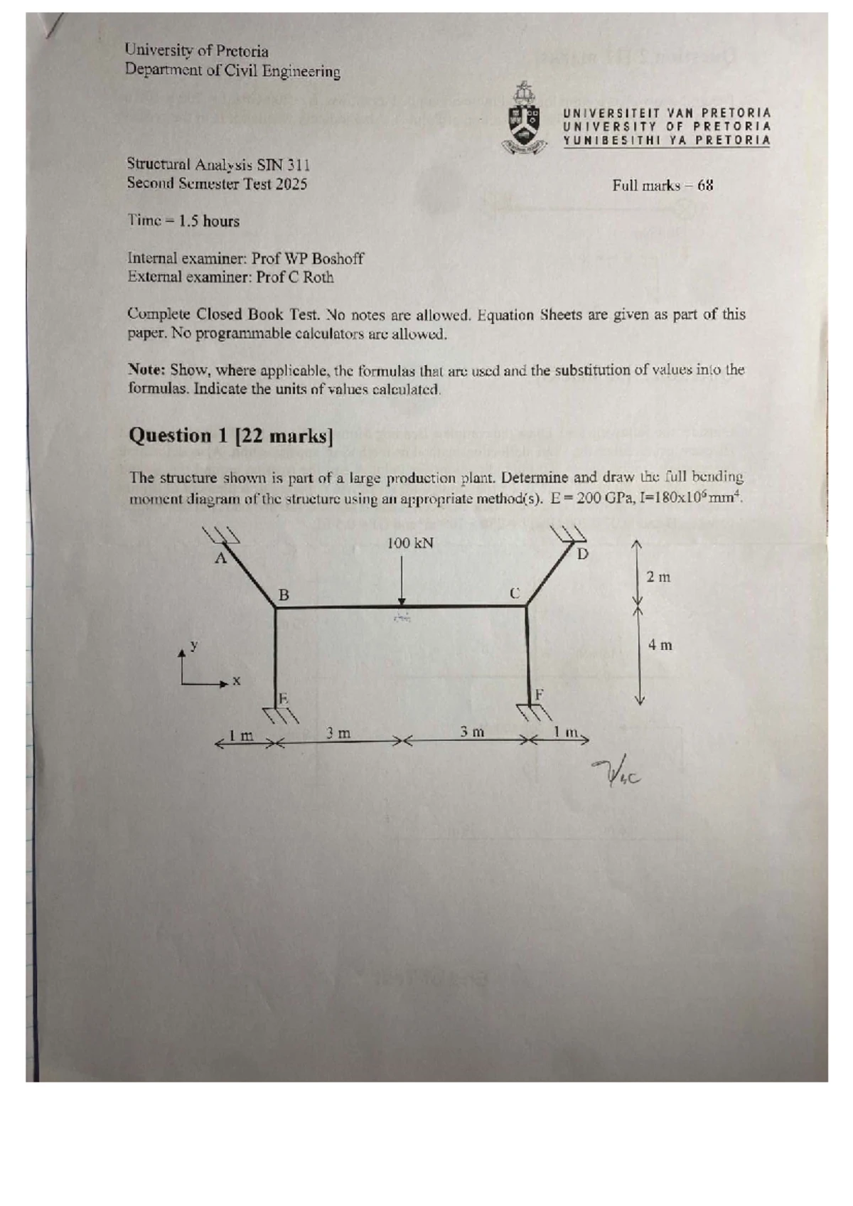 SIN 413 Worked Example: Design Analysis of Flat Slabs for Gridline C ...