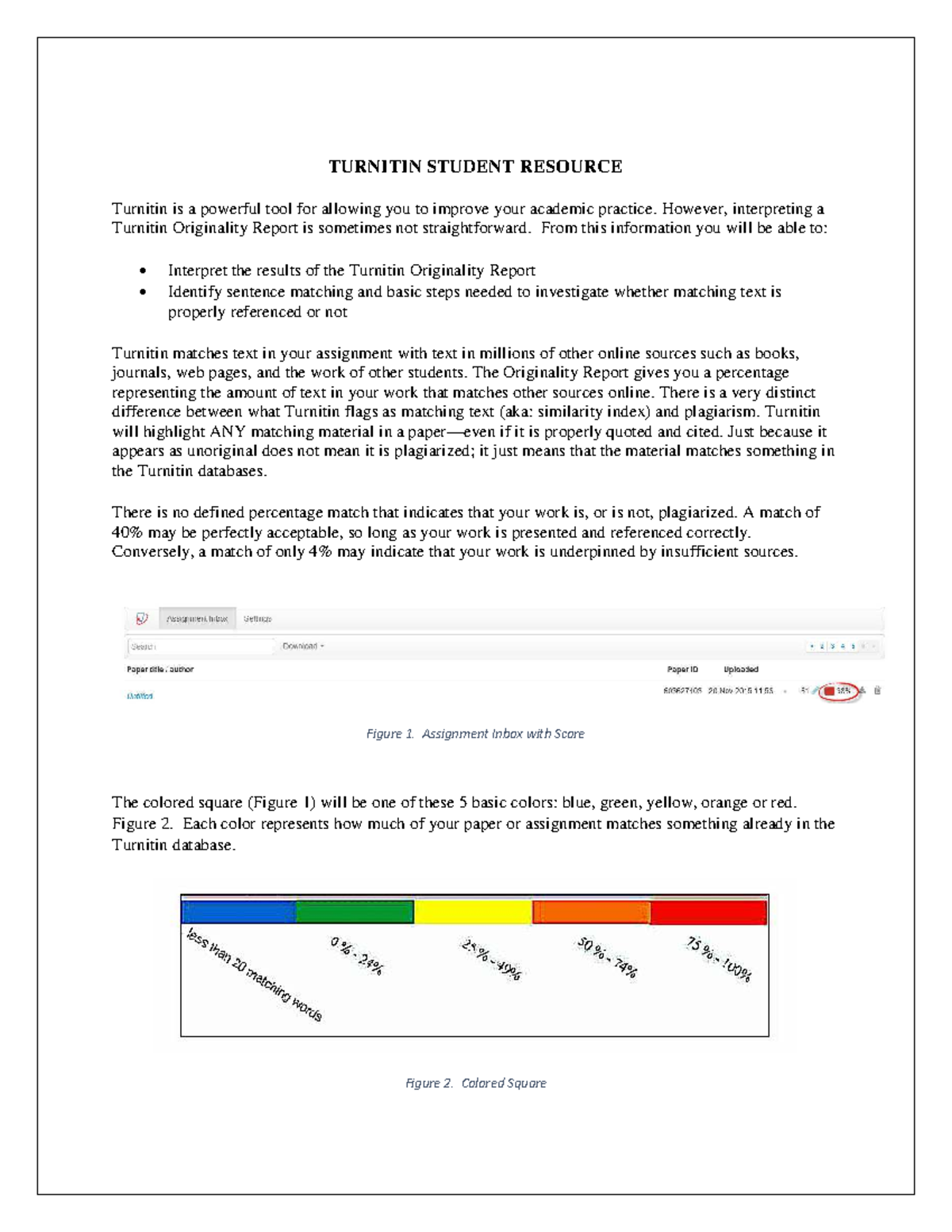 ADL ASSIGNMENT: Understanding and Interpreting Turnitin Reports - Studocu