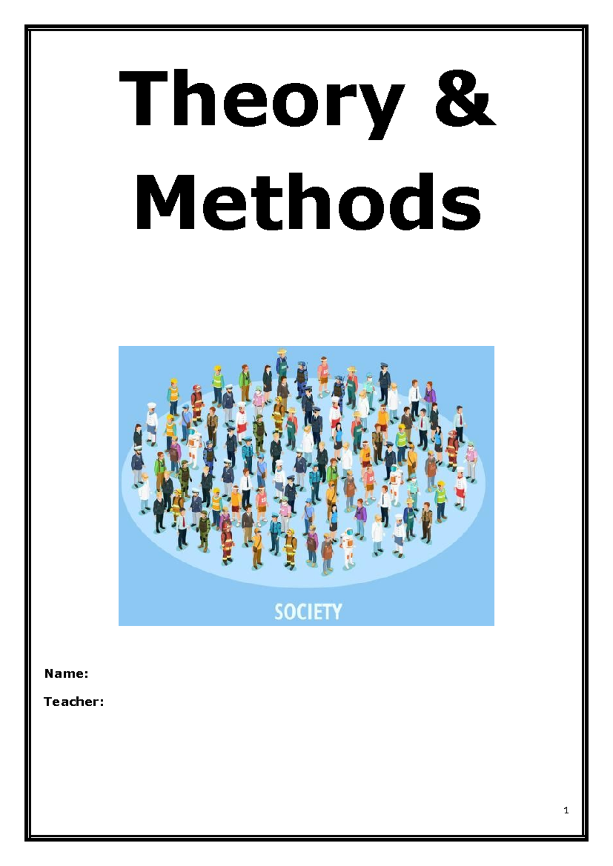 Theory and Methods (Sociology) Study Guide for Exams - Studocu