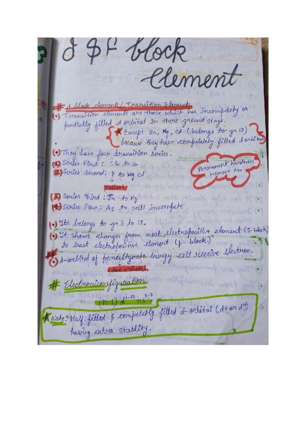 XII D & F Block Transition Elements Notes - Comprehensive Study Guide ...