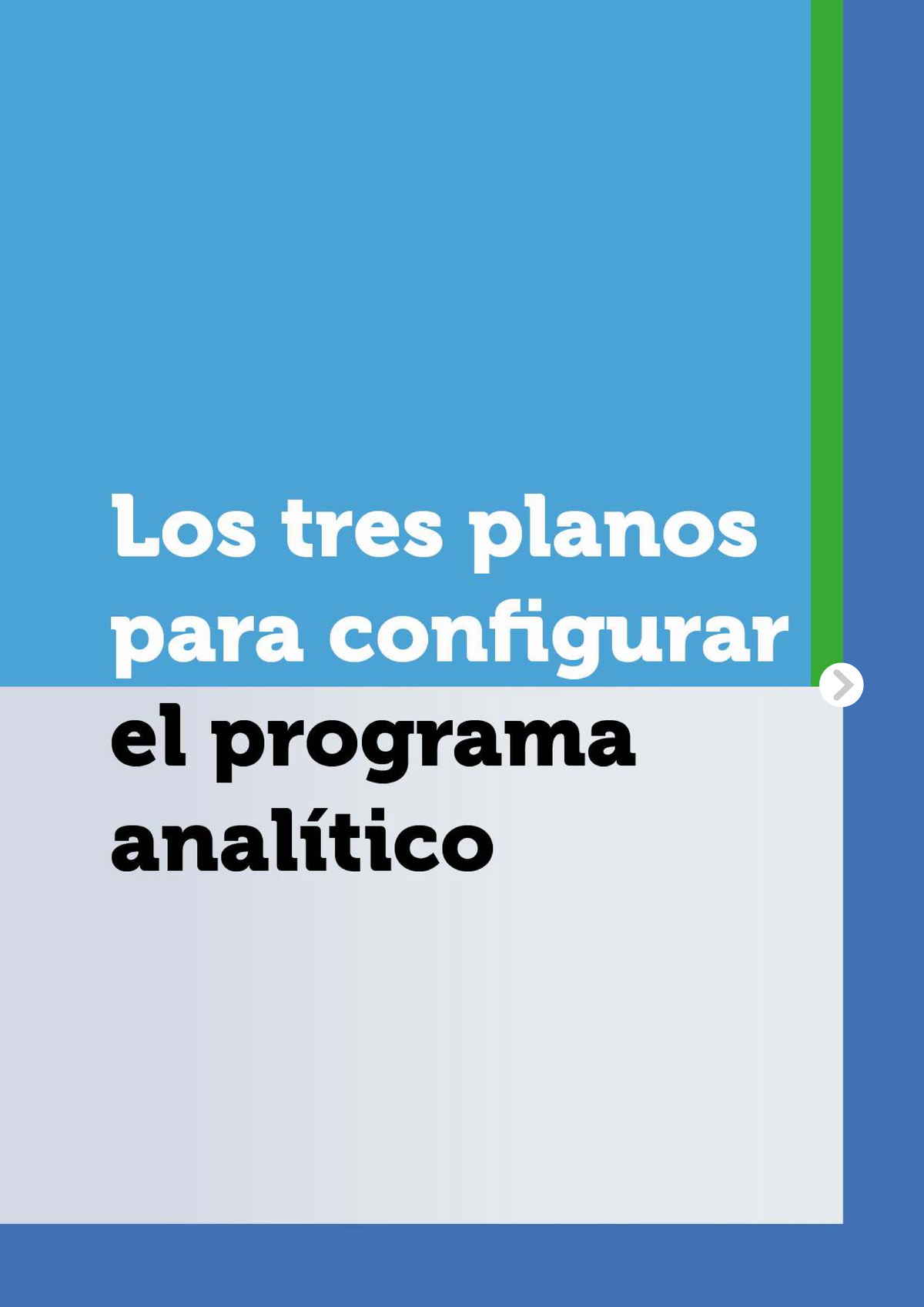 M3: Los 3 Planos para Configurar el Programa Analítico - AMP - Studocu