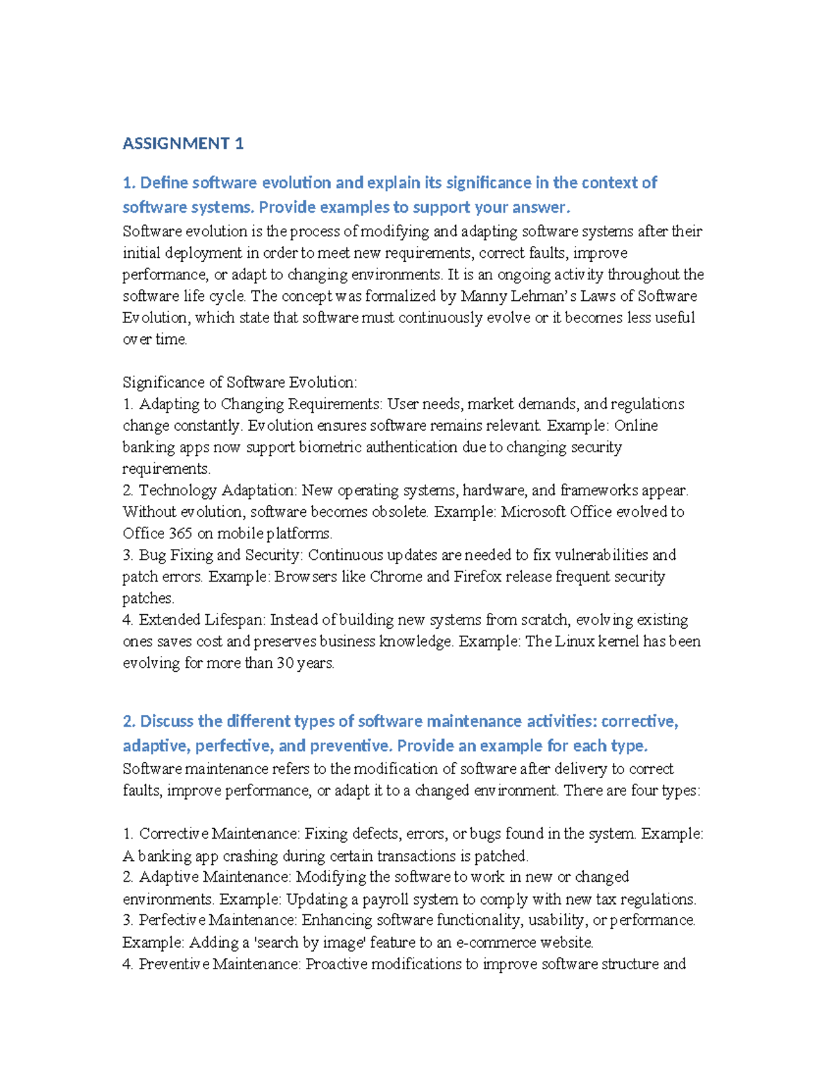 Software Evolution and Maintenance: Key Concepts and Examples (CS101 ...