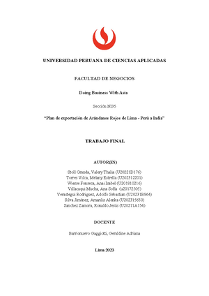 Doing Business with Asia - AN156 - UPC - Studocu