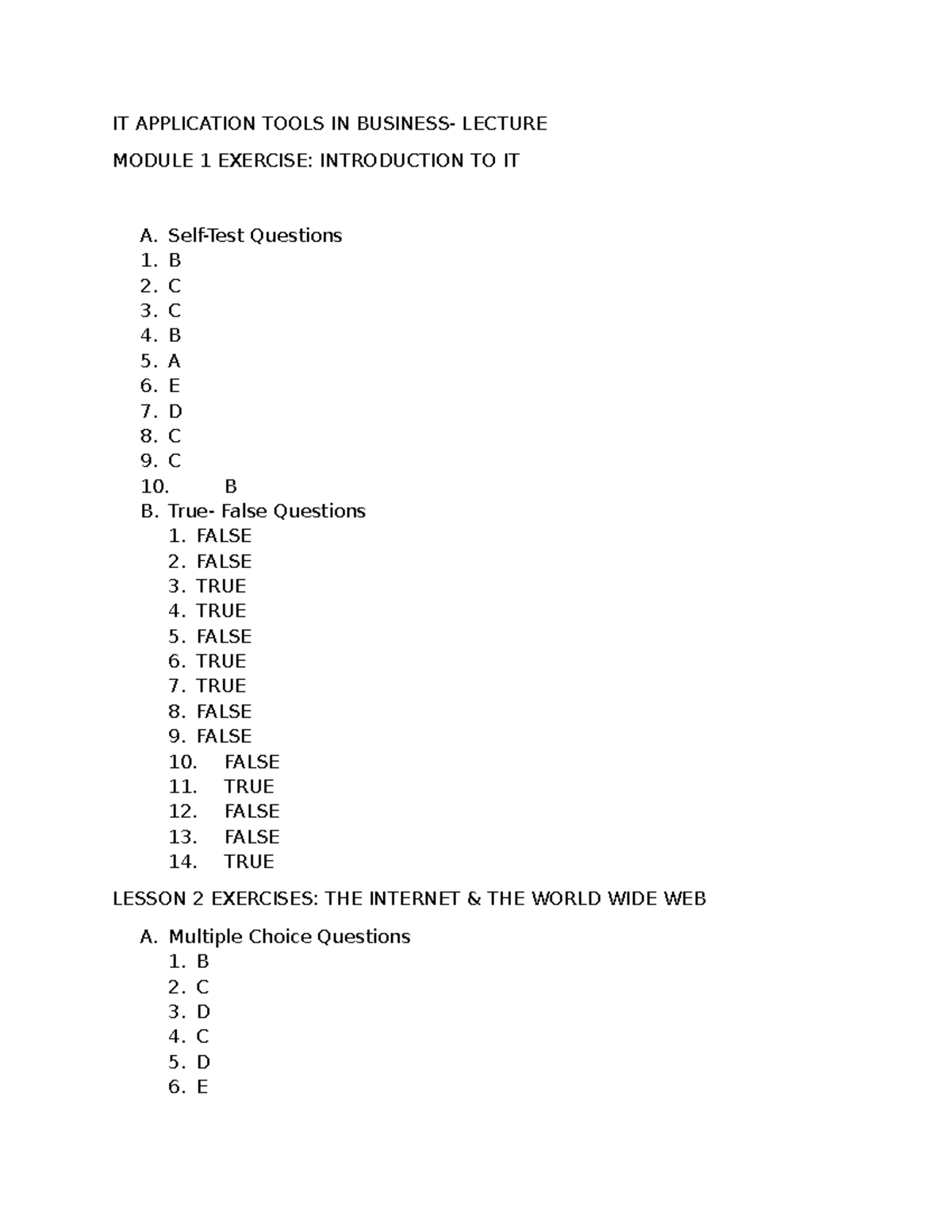 IT Application Tools IN Business- Lesson 1 - Integrative Programming ...