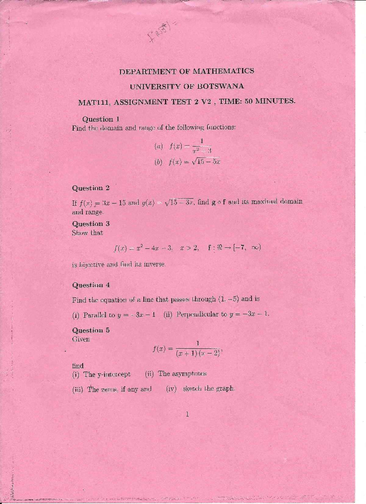 MAT 111 Test 3 Revision Questions and Answers - 2022 Edition - Studocu