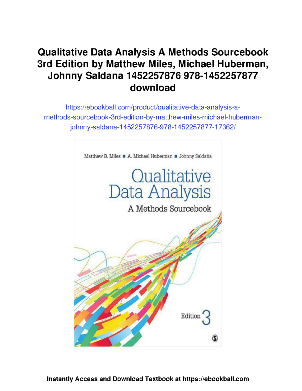 Qualitative Research Design: An Interactive Approach (1st Ed.) - Studocu