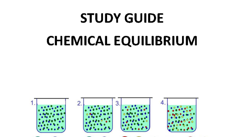 IEB Notes Chemical Equilibrium - STUDY GUIDE CHEMICAL EQUILIBRIUM ...
