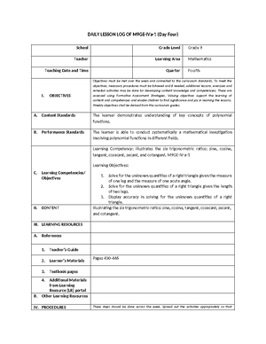 Cot 3q polygon lesson plan in math 5 - LESSON PLAN IN MATH 5 I ...