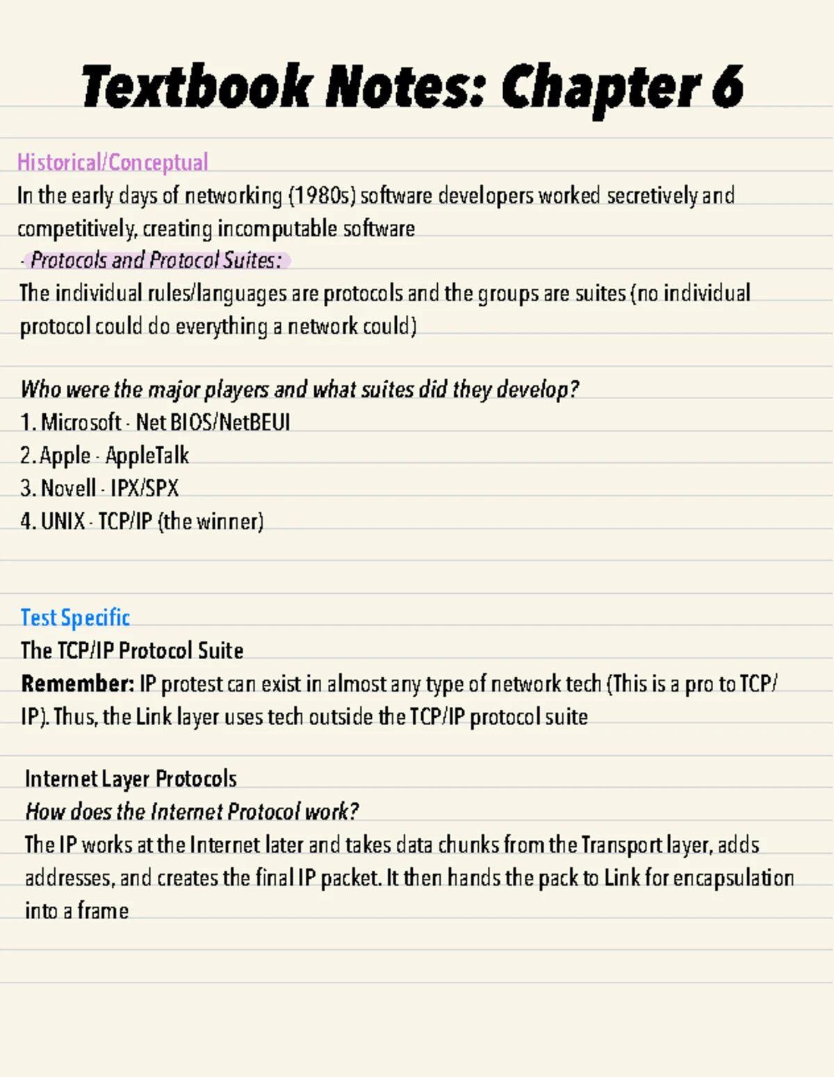Notes - This is a summary of chapter 1 from Mike Meyers' CompTIA ...