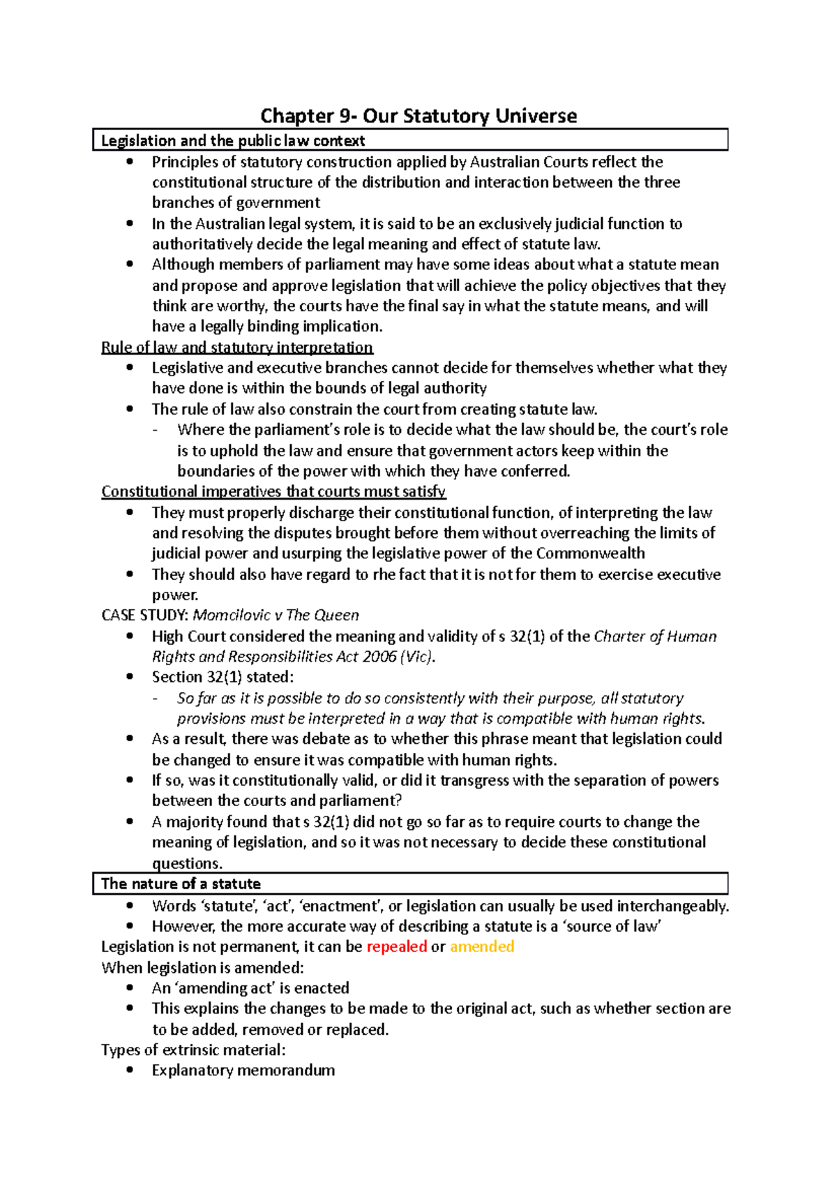 Chapter 9 - Statutory Interpretation: Key Principles & Case Studies ...