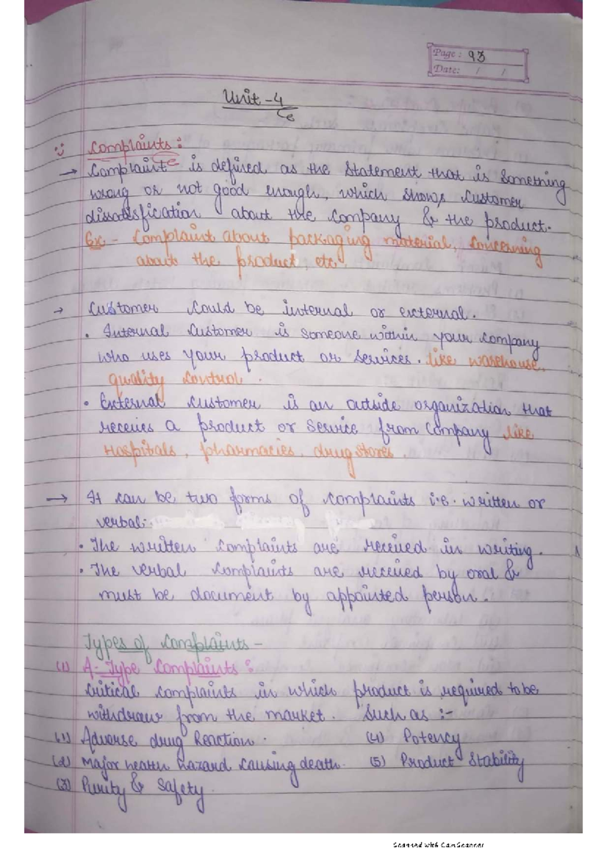 Quality Assurance Unit 4: Handling Complaints and Recalls in Pharma ...