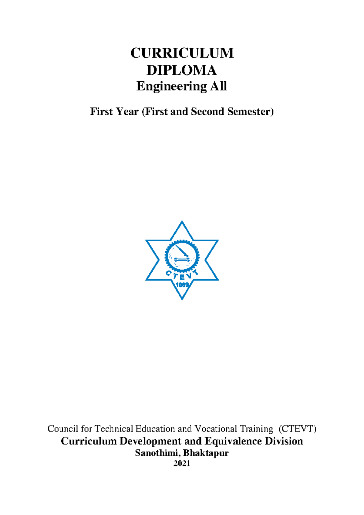 Diploma in Engineering First Year Curriculum Overview (2021) - Studocu