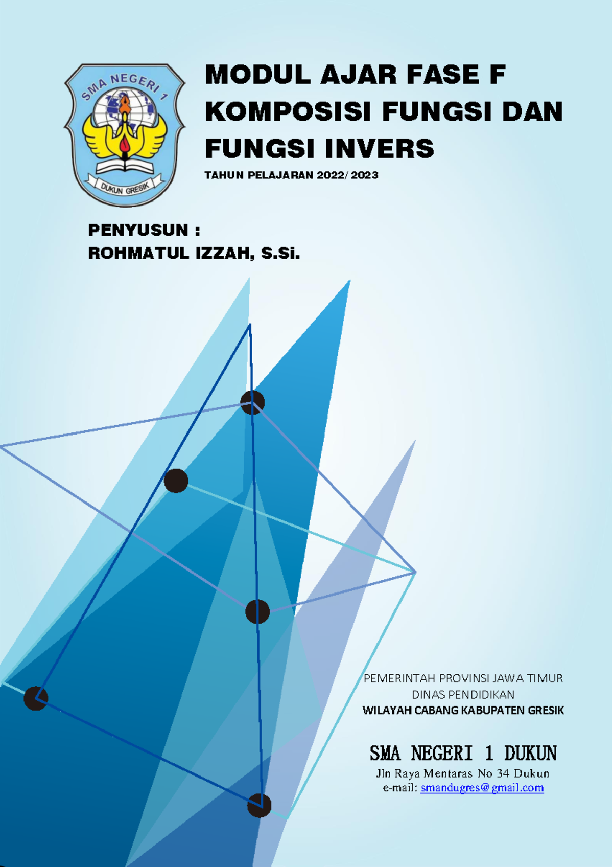 Modul Ajar Fase F: Komposisi Fungsi & Fungsi Invers SMA Kelas 11 - Document Preview
