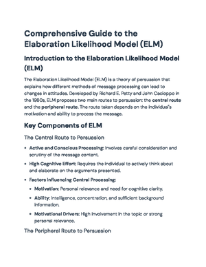 Reading Response 1 - Summary: Intro to ISE Communication Theory - Studocu