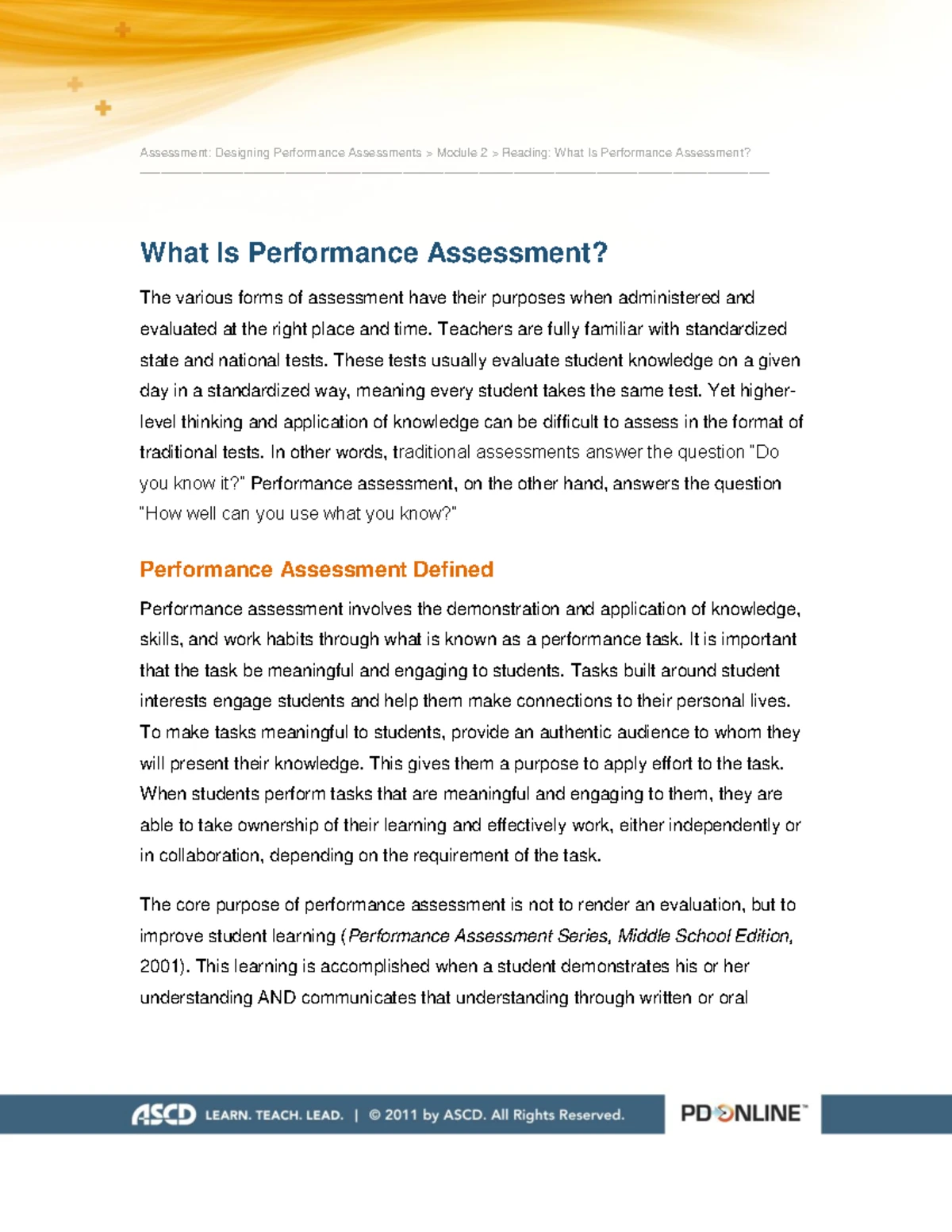 ED369389 - Performance Assessment: Insights and Innovations in ...