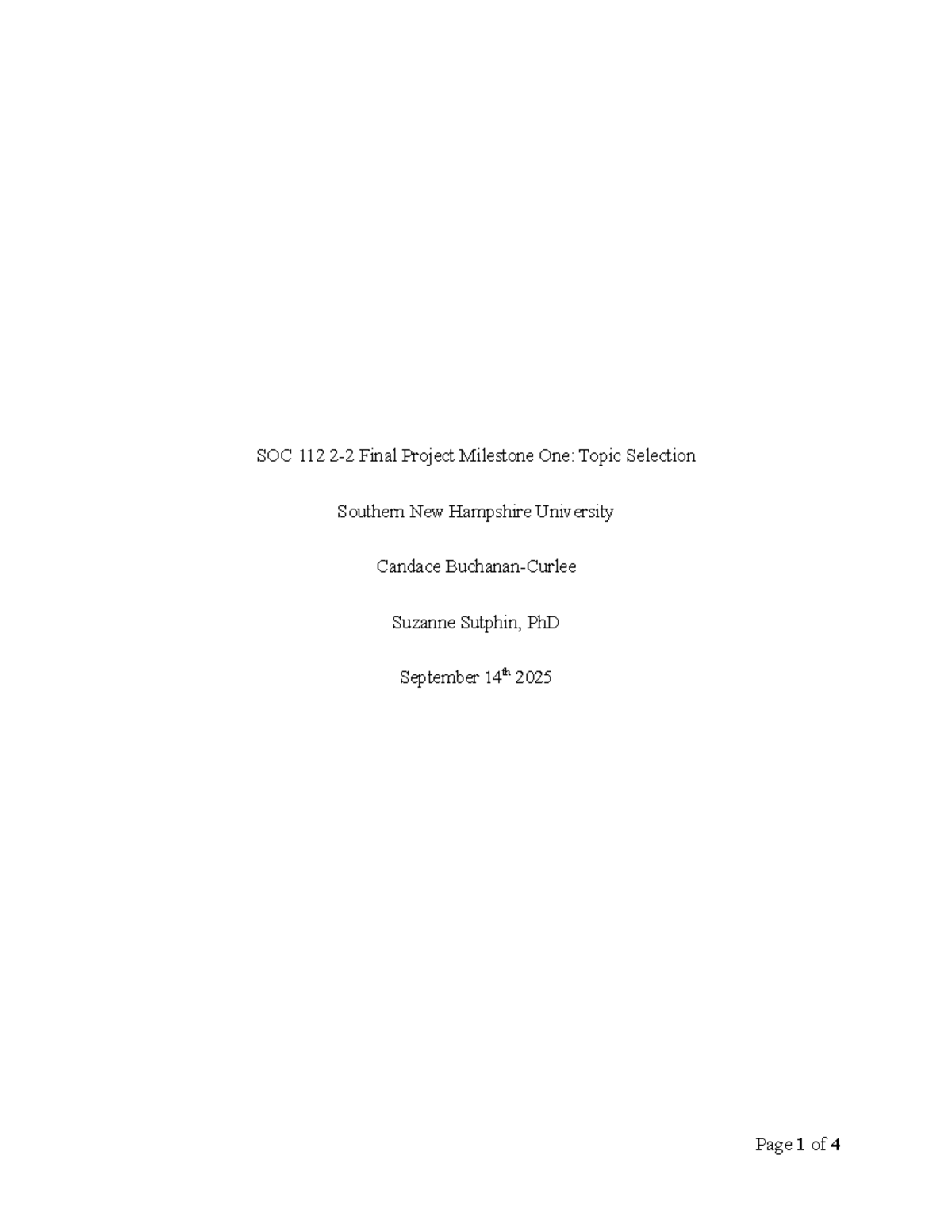 SOC 112 Final Project Milestone 1: Topic Selection on Sentencing ...