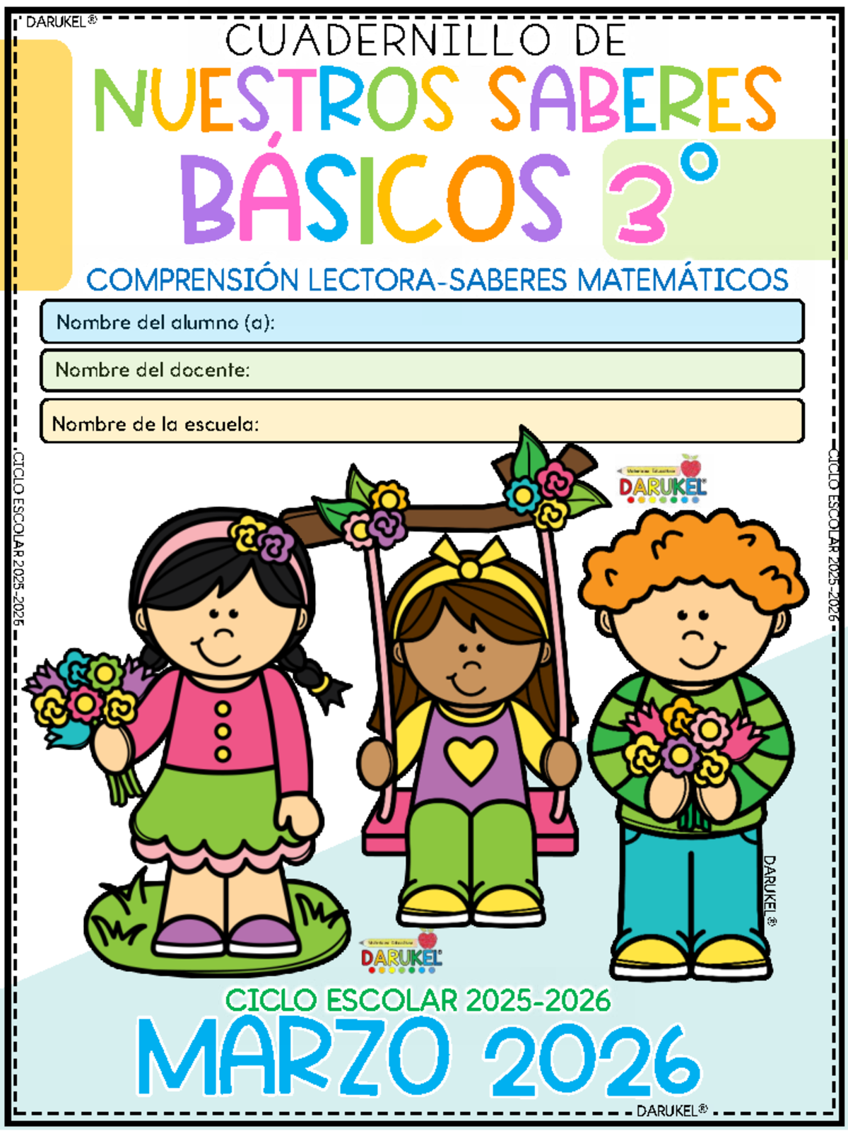 3°🦋♾️C1 Marzo: Saberes Matemáticos y Comprensión Lectora - Document Preview