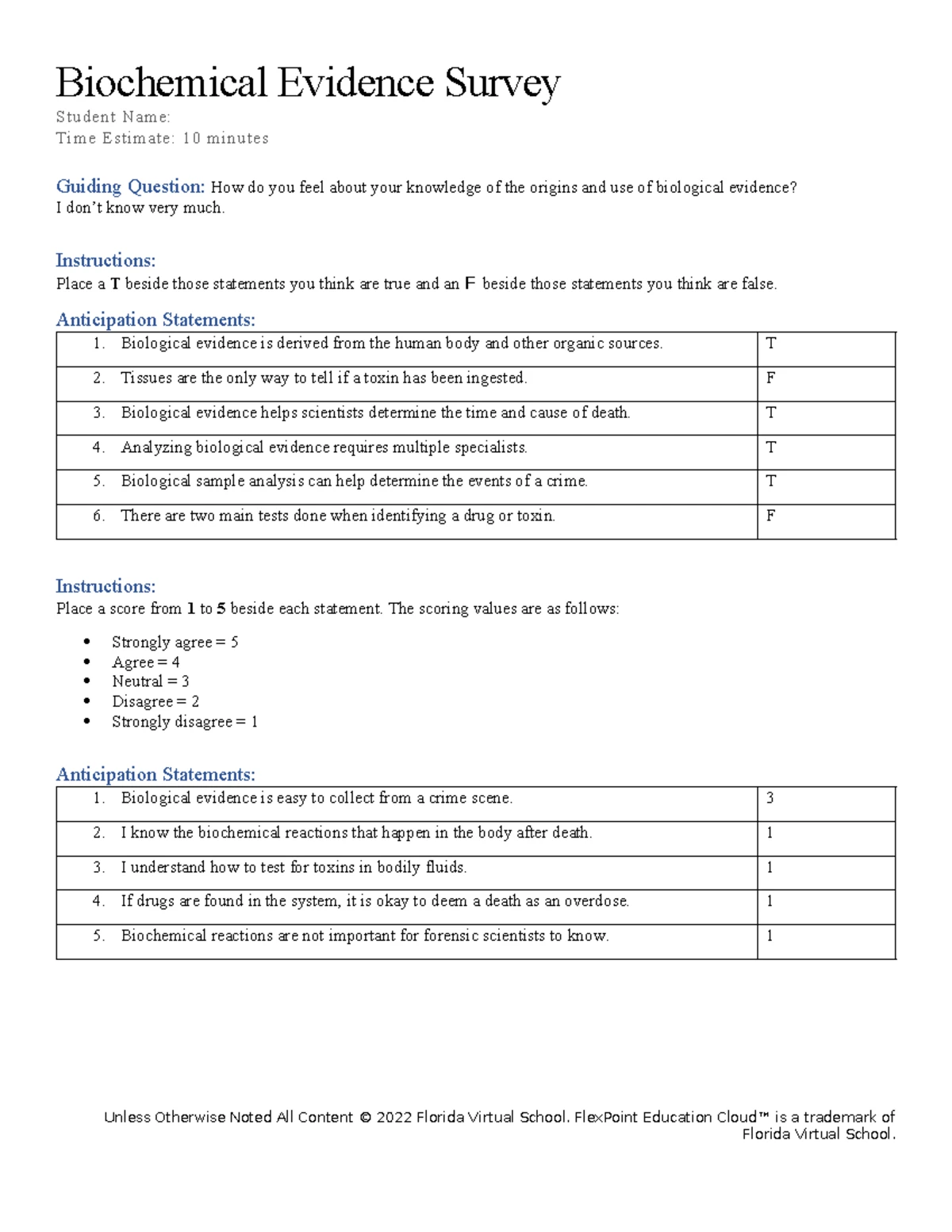 Forensic Analysis: Impression Evidence Worksheet - Studocu