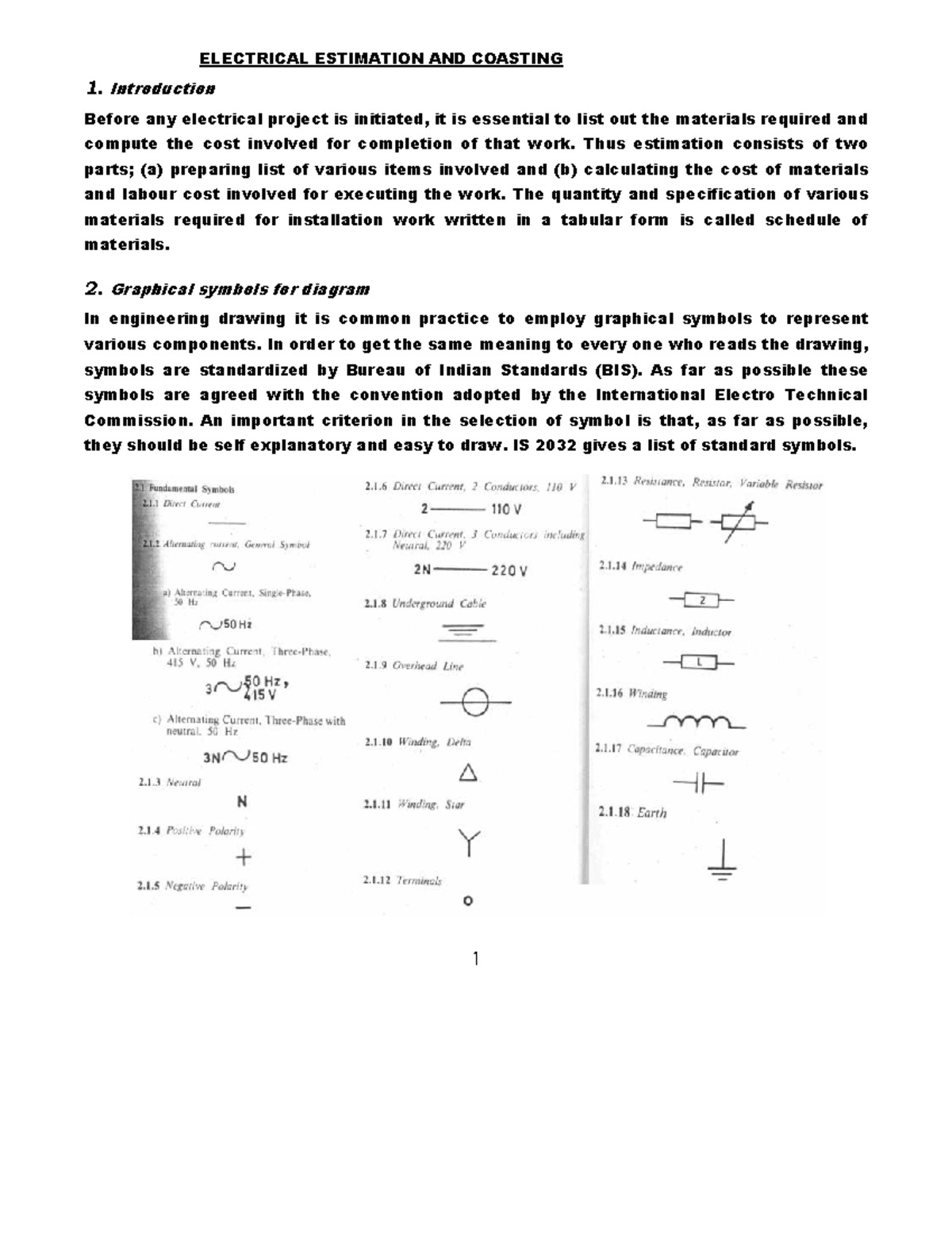 ELECTRICAL ESTIMATION AND COSTING: A Comprehensive Guide (Ei&E-6th EE ...