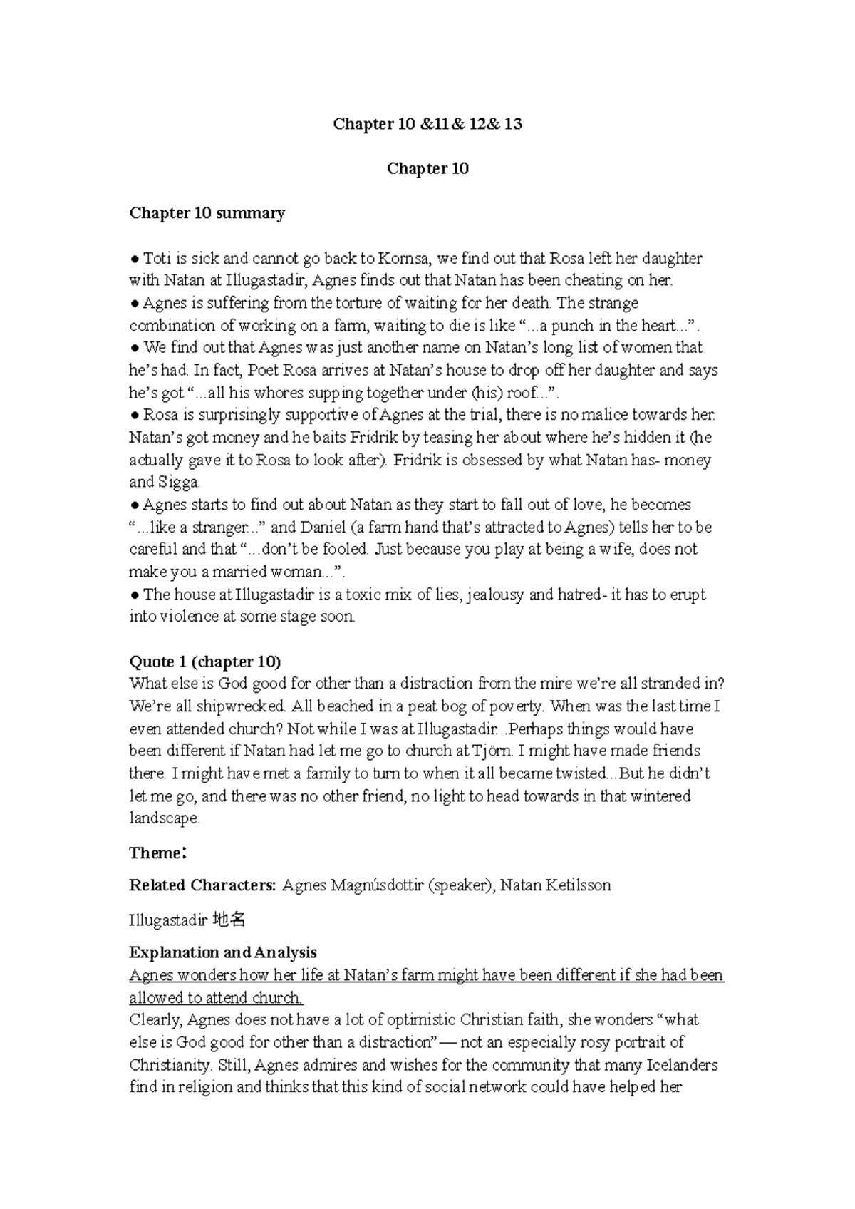 Chapter 10:11:12:13 - SUMMARY AND QUOTES - Chapter 10 &11& 12& 13 ...