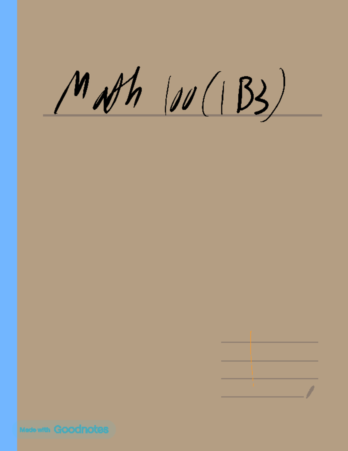 Math 100 lecture notes - MATH 100 - Studocu