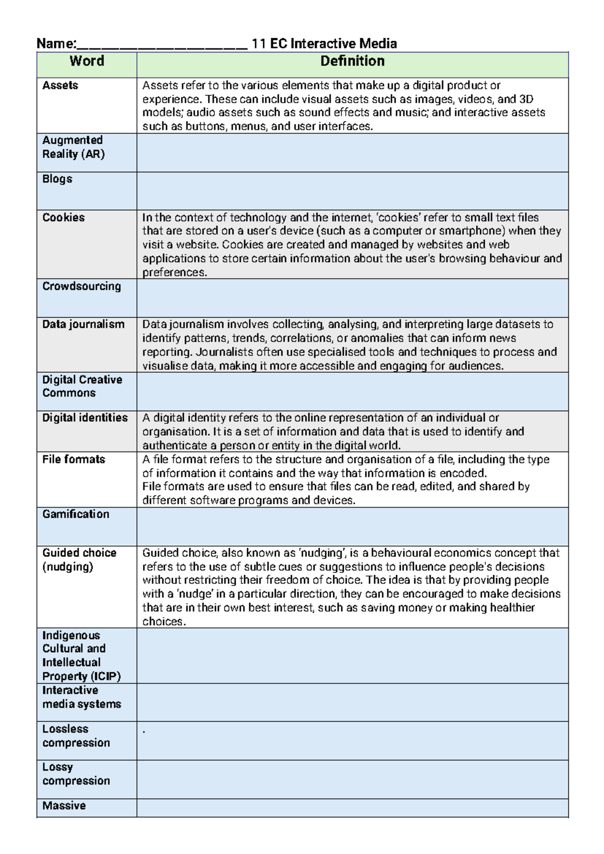 Glossary 11 ECM - Name:____________________________ 11 EC Interactive ...