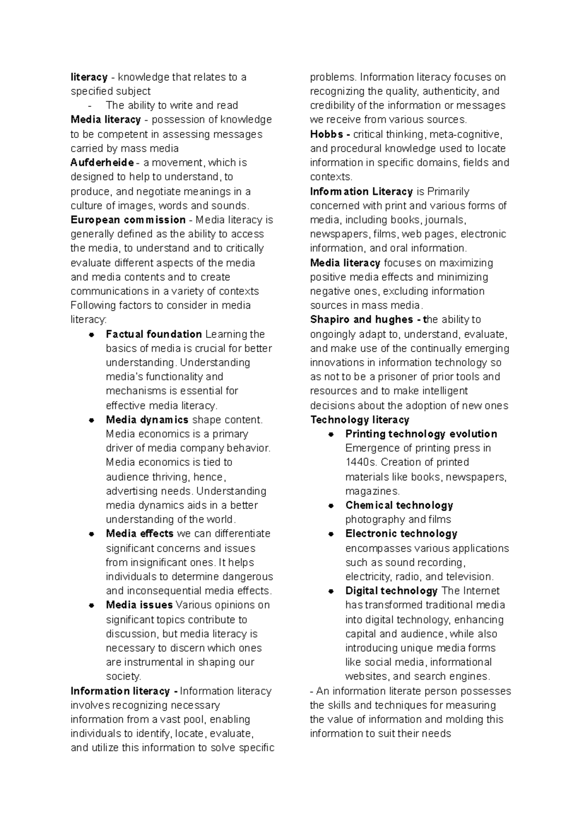 Media Literacy and Information Knowledge: A Comprehensive Review (ENG ...
