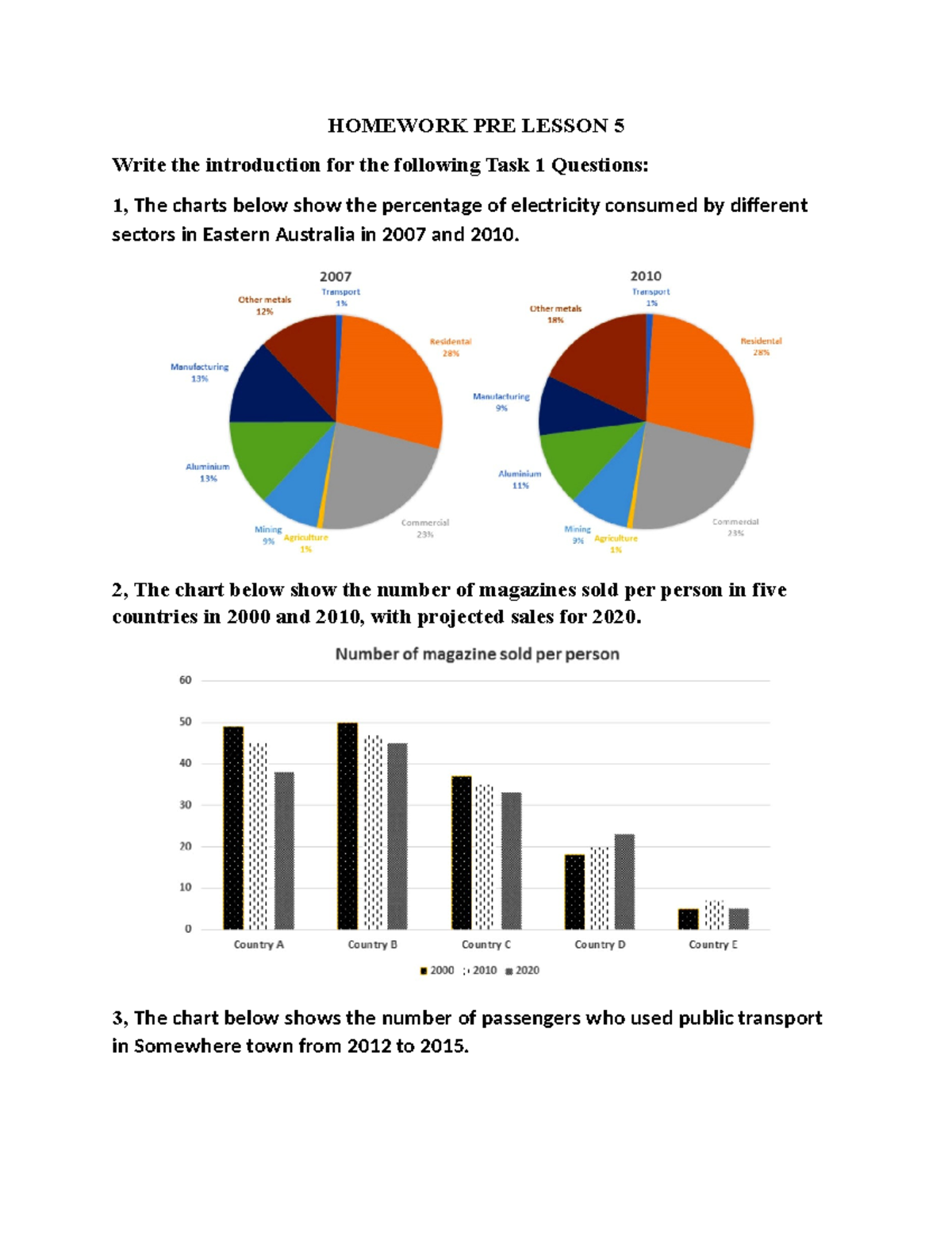 Homework Pre Lesson 5: Intro for Task 1 Questions - Studocu
