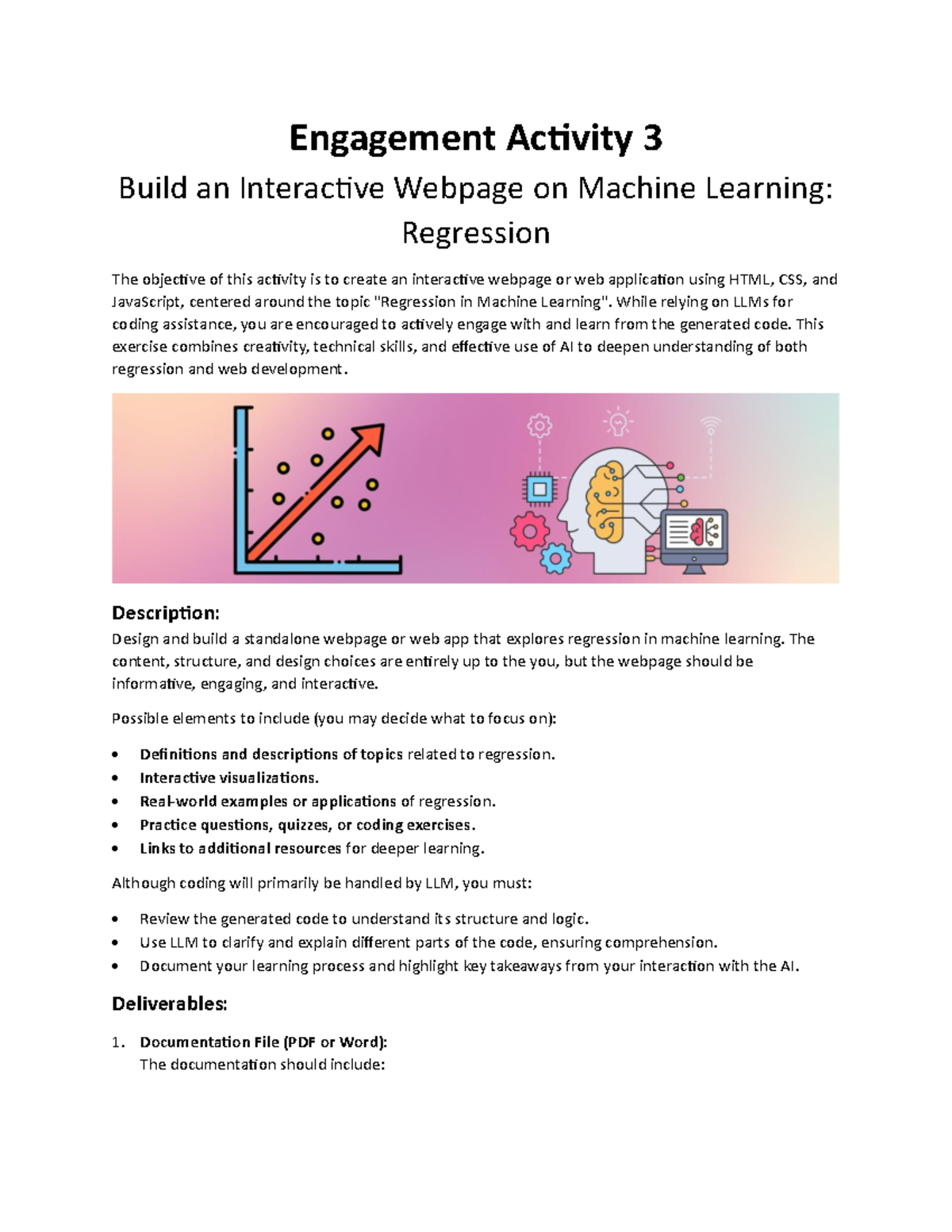 Engagement Activity 3: Interactive Webpage on ML Regression Concepts ...