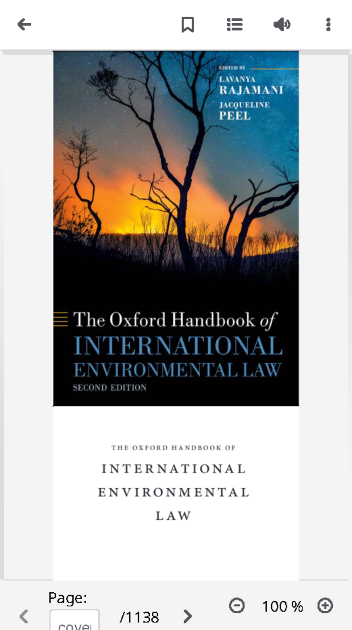 The Oxford Handbook of International Environmental Law - Ebsco ...