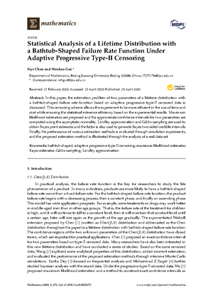 Statistical inference for a constant-stress partia - RESEARCH ARTICLE ...