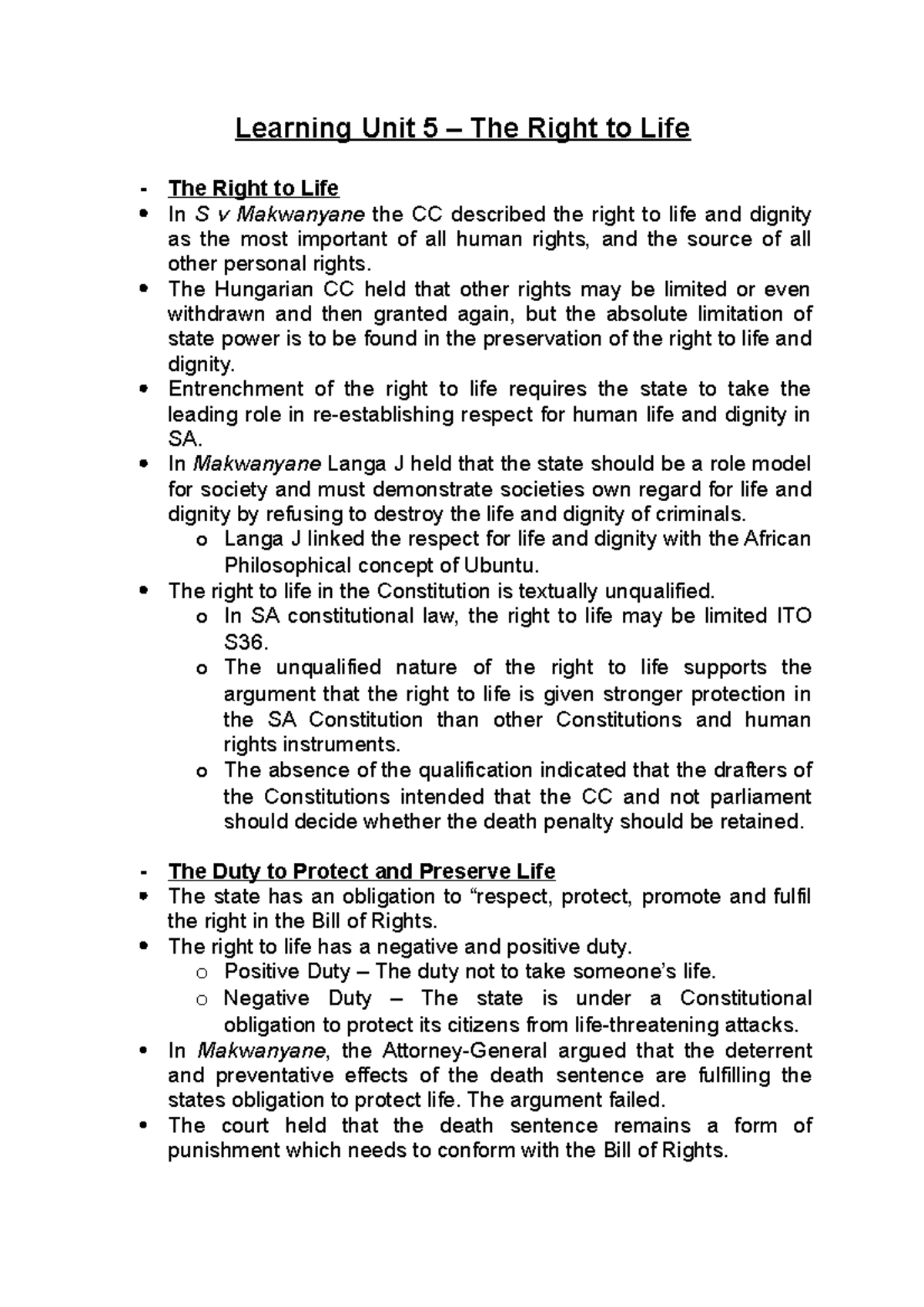 LPUB Unit 5 - Notes - Summary Legal Practice - Learning Unit 5 – The ...