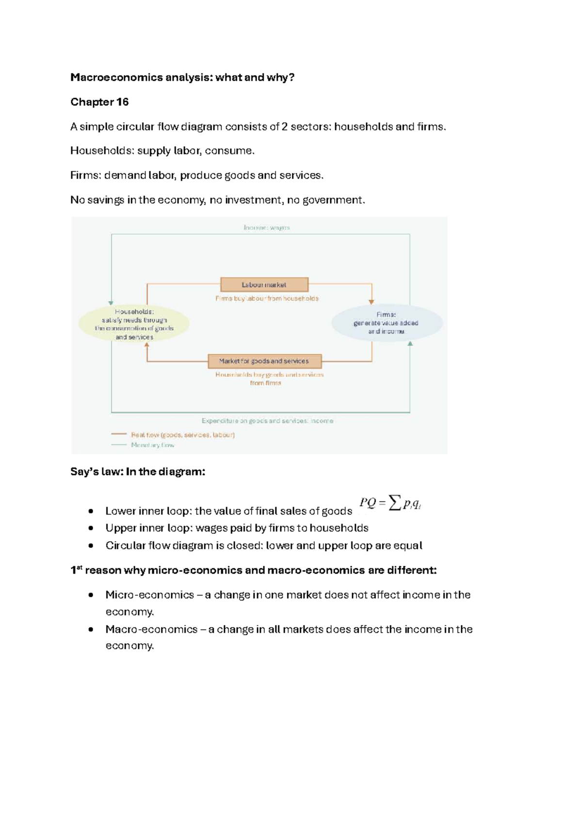 Macro 2026 - Lecture Notes on Economic Concepts and GDP - Studocu