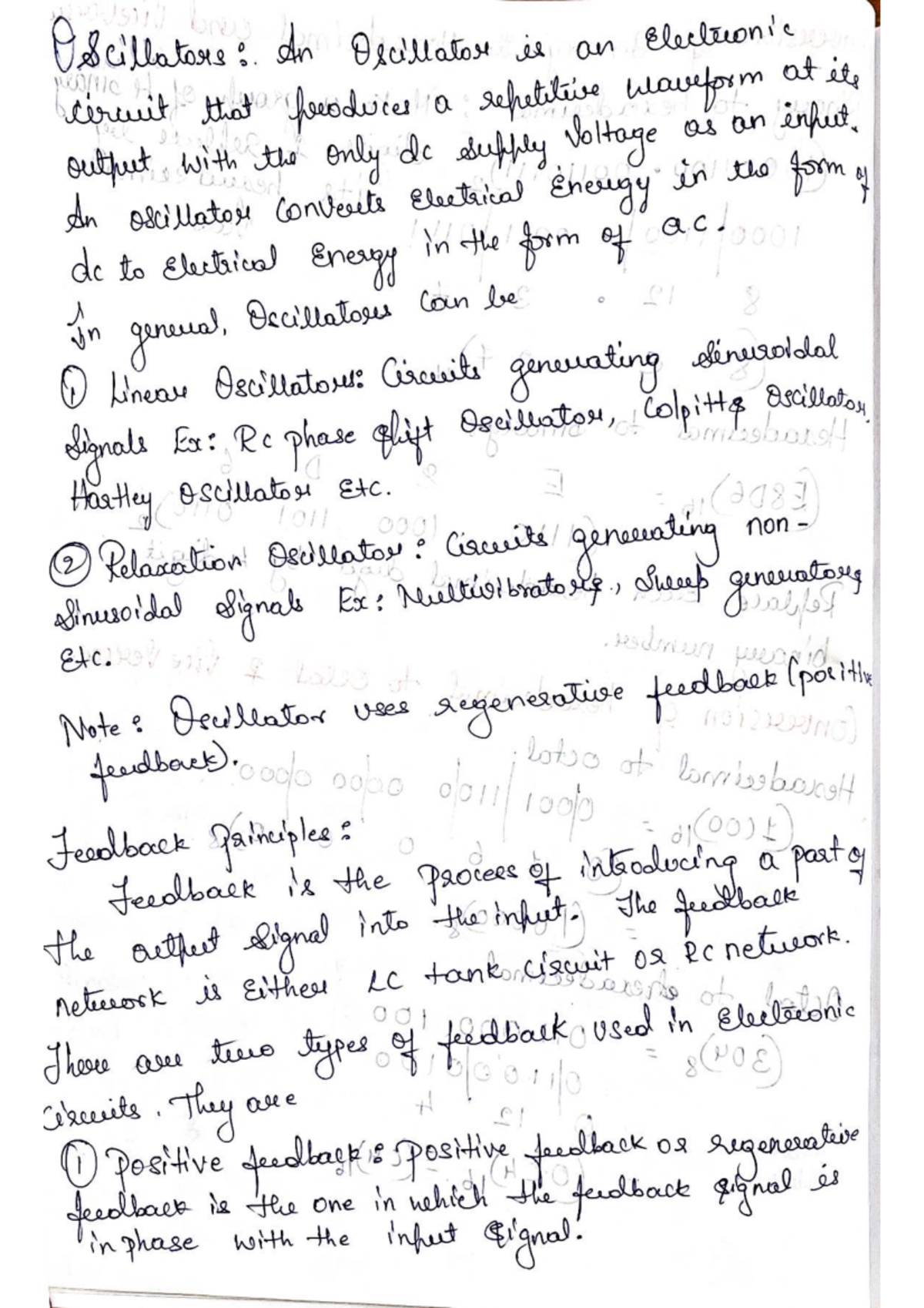 Oscillator Fundamentals and Circuit Design Notes (EE 2083) - Studocu