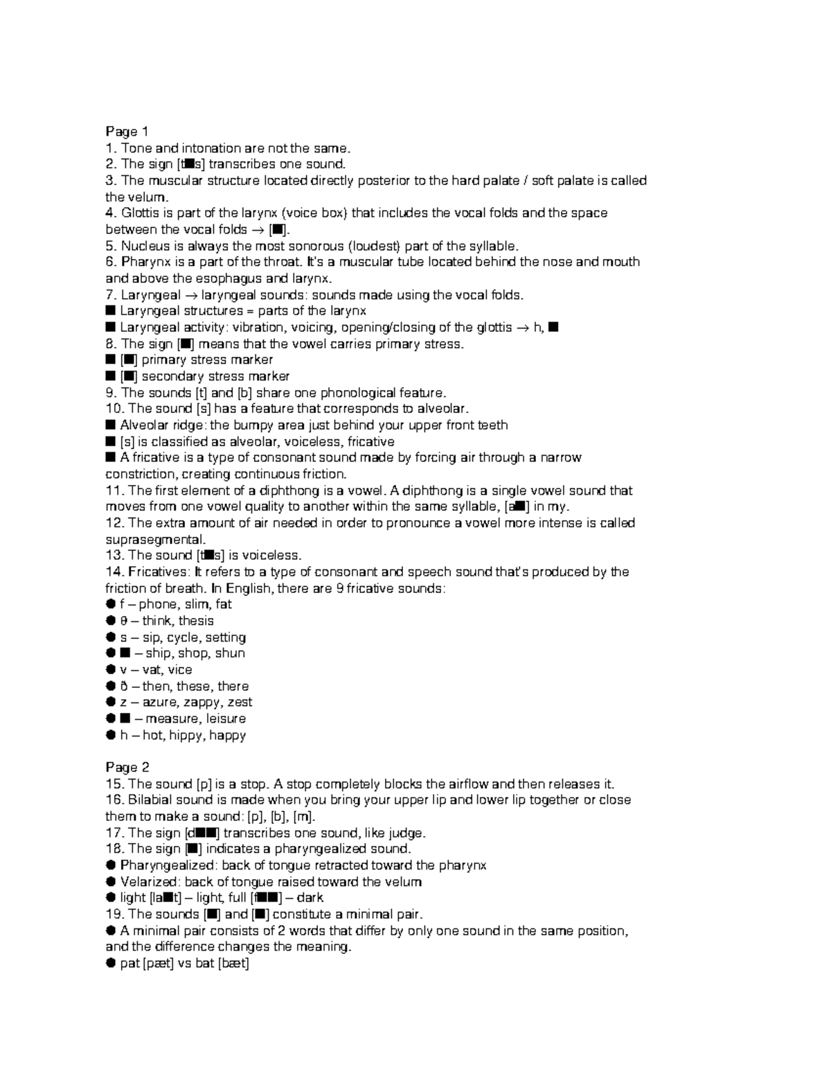 Phonetics & Phonology Notes (Course Code: PHS 101) - Studocu