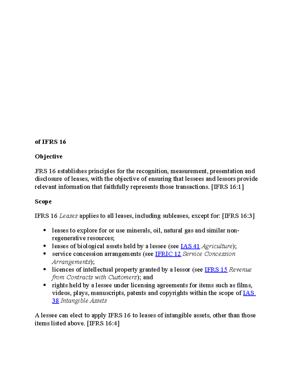 IFRS 16: Comprehensive Guide to Lease Accounting and Disclosure - Studocu