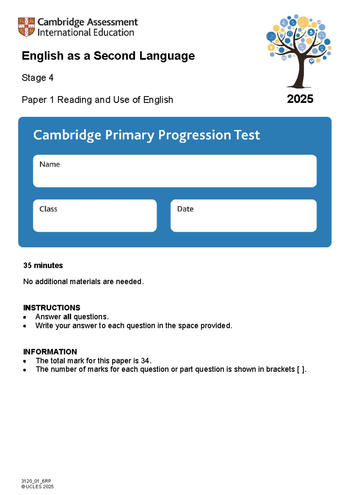 ESL 4 Paper 1: Reading & Use of English Practice 2025 - Studocu