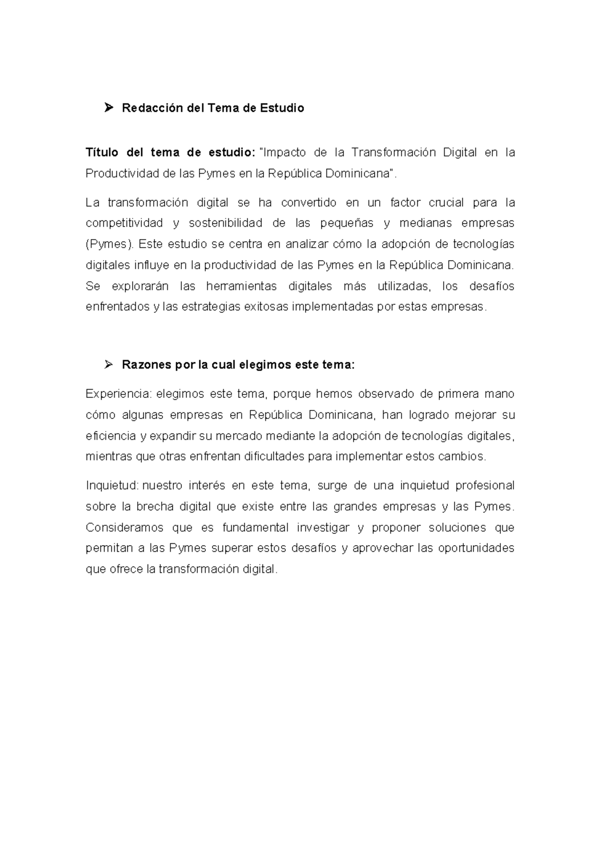 Impacto de la Transformación Digital en la Productividad - La ...