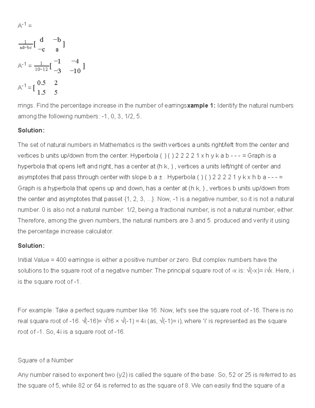 Math Concepts and Solutions - Ssfdd Course Notes - Studocu