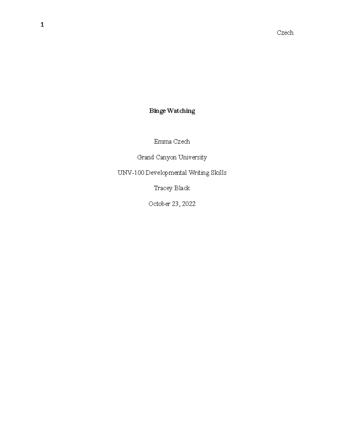 Binge-Watching Isolation Analysis - Final Draft (UNV-ChSS) - Studocu