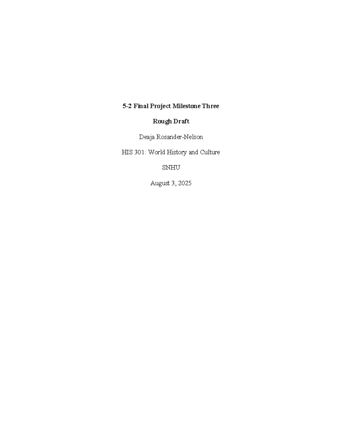 HIS 301 Final Project Milestone Three Rough Draft: The Tripartite Pact ...