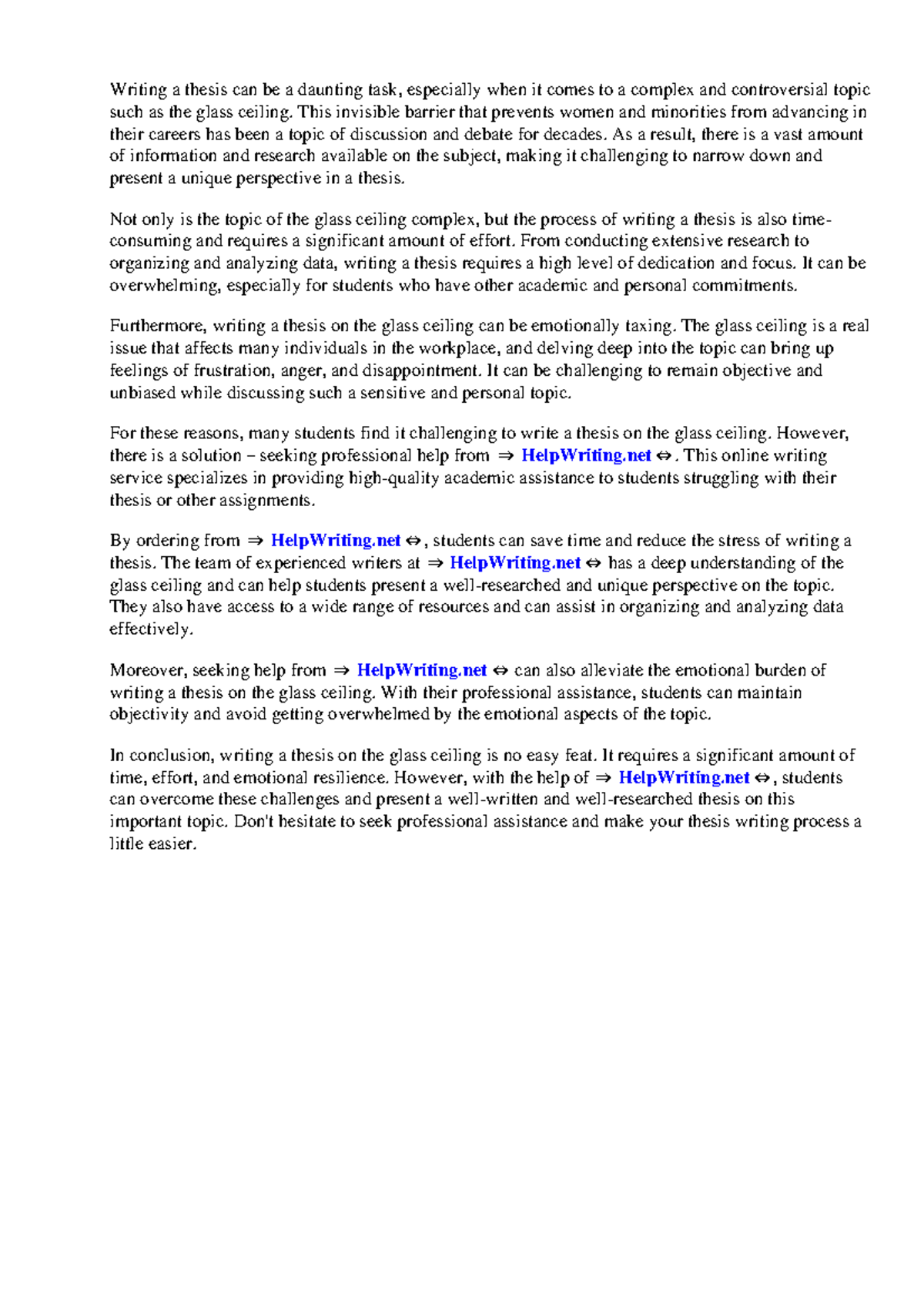 Term paper on glass ceiling - Writing a thesis can be a daunting task ...