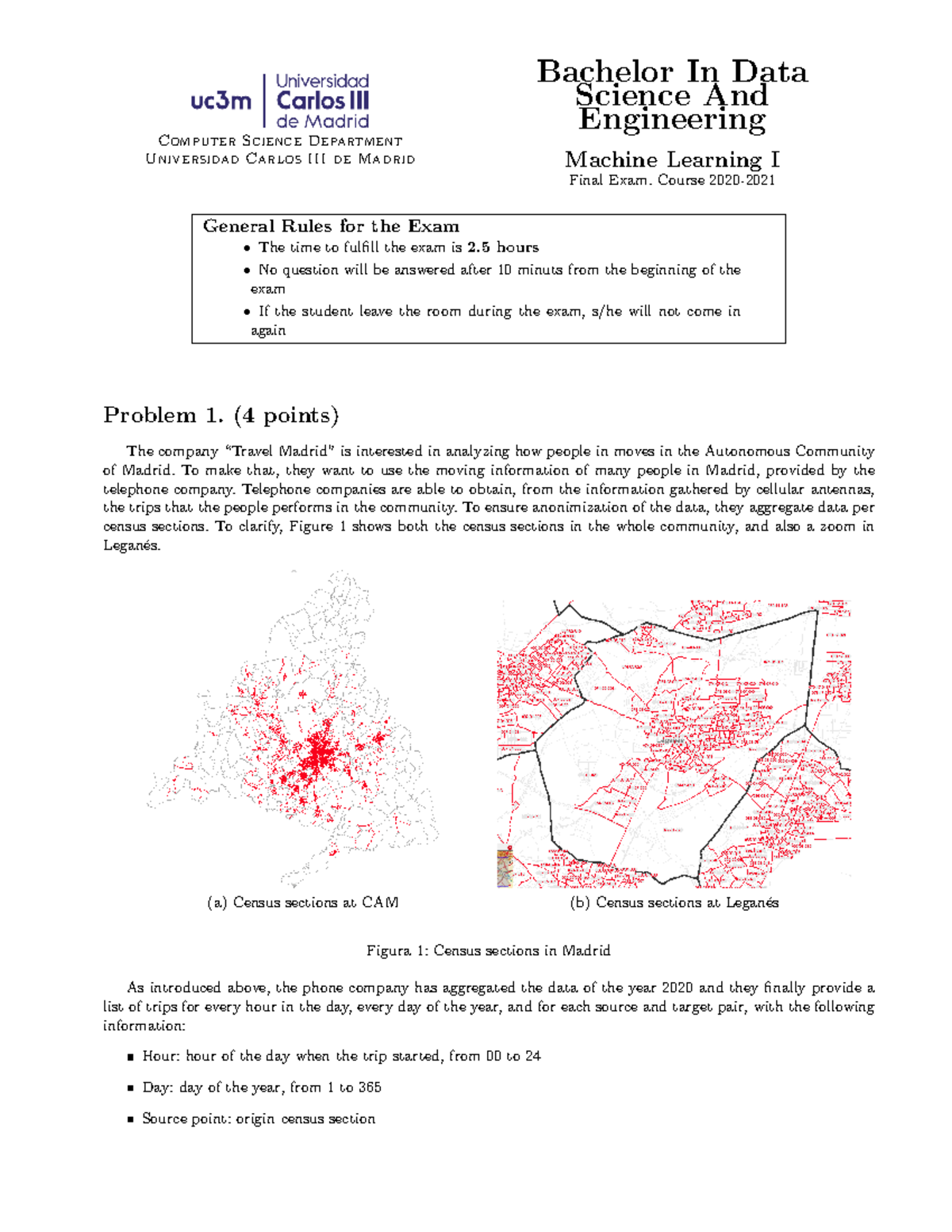 Final Exam 20-21: Machine Learning I - Bachelor in Data Science - Studocu