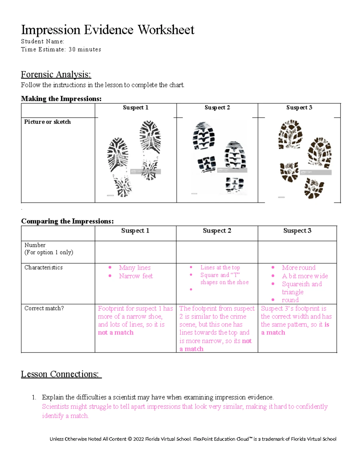 Forensics 4.01: Pattern Evidence Knowledge Survey & Evaluation Guide ...