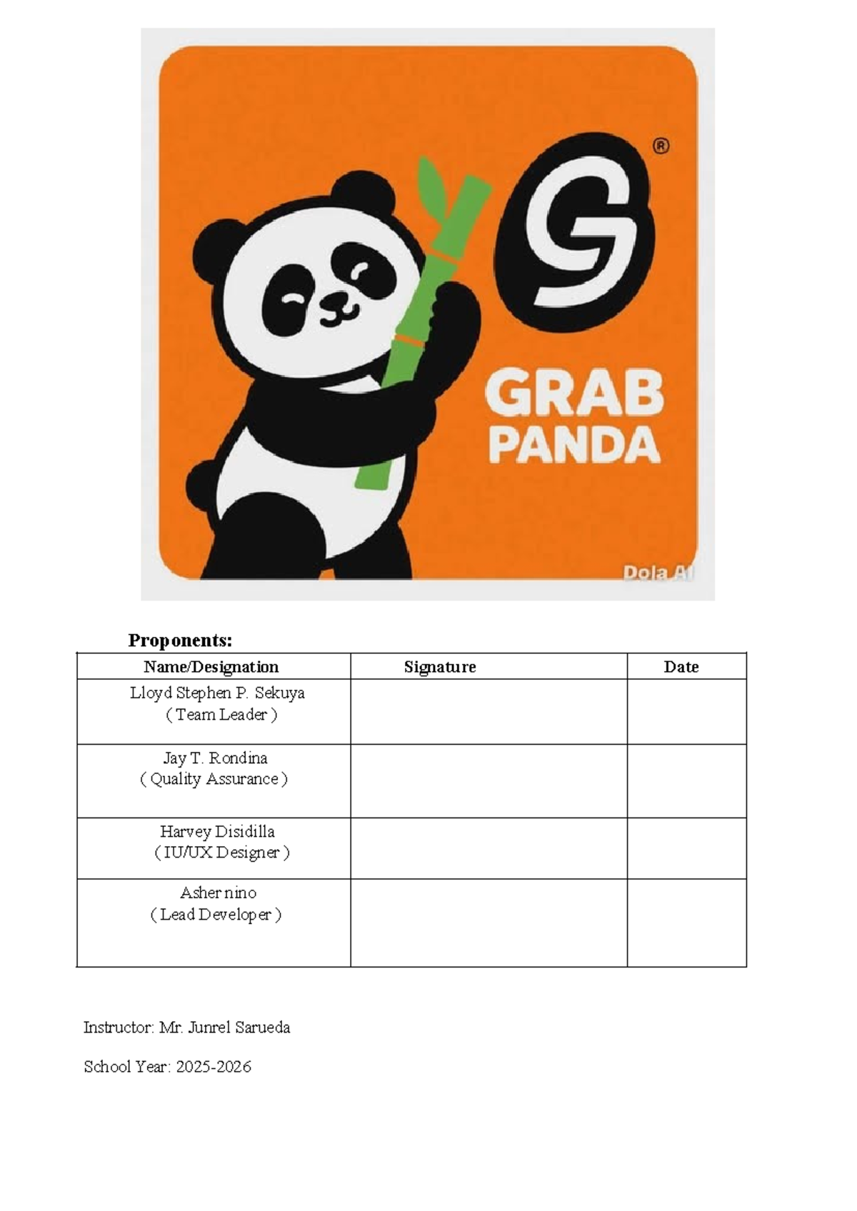 GRAB PANDA Project Overview: Web Design Using HTML & CSS - Studocu