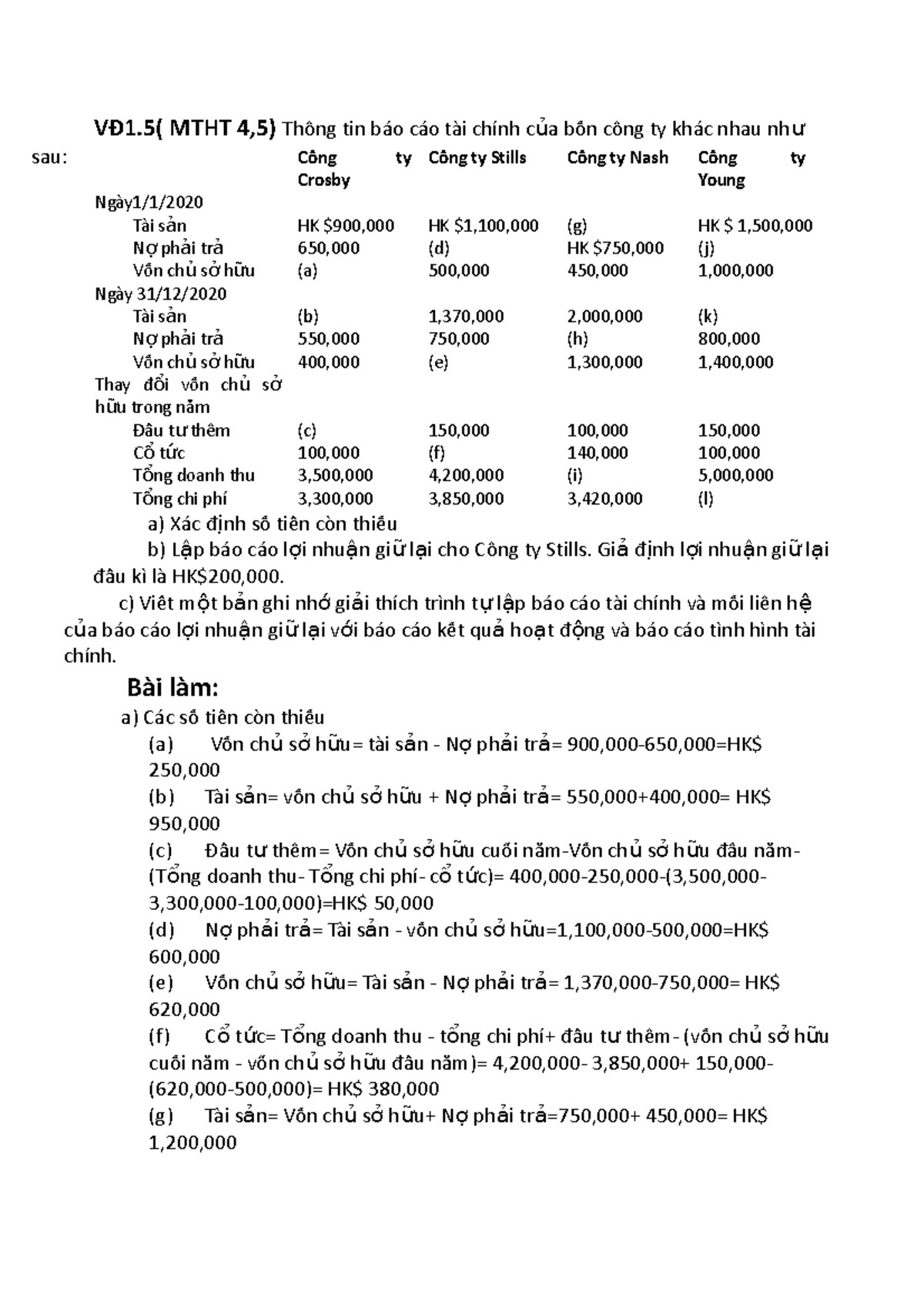 Bài tập thực hành - Bài tập chương nào đó - VĐ1( MTHT 4,5) Thông tin ...